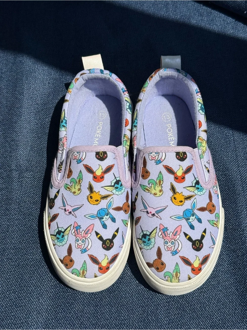 Ground Up Pokémon Eevee Evolutions Slip On Sneakers Kids Size 13